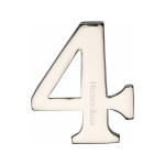 M Marcus Heritage Brass Numeral 4 - 51mm Self Adhesive